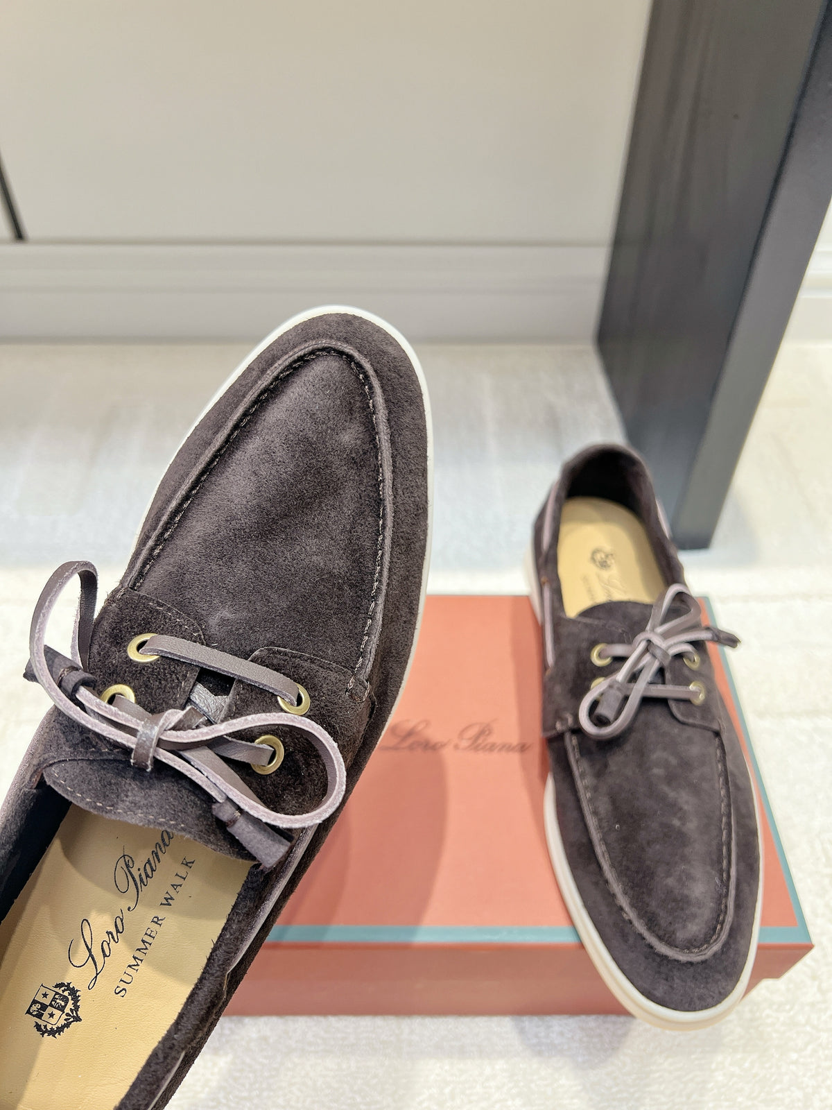 Classic Suede Boat Loafers – Casual Lace-Up Deck Shoes