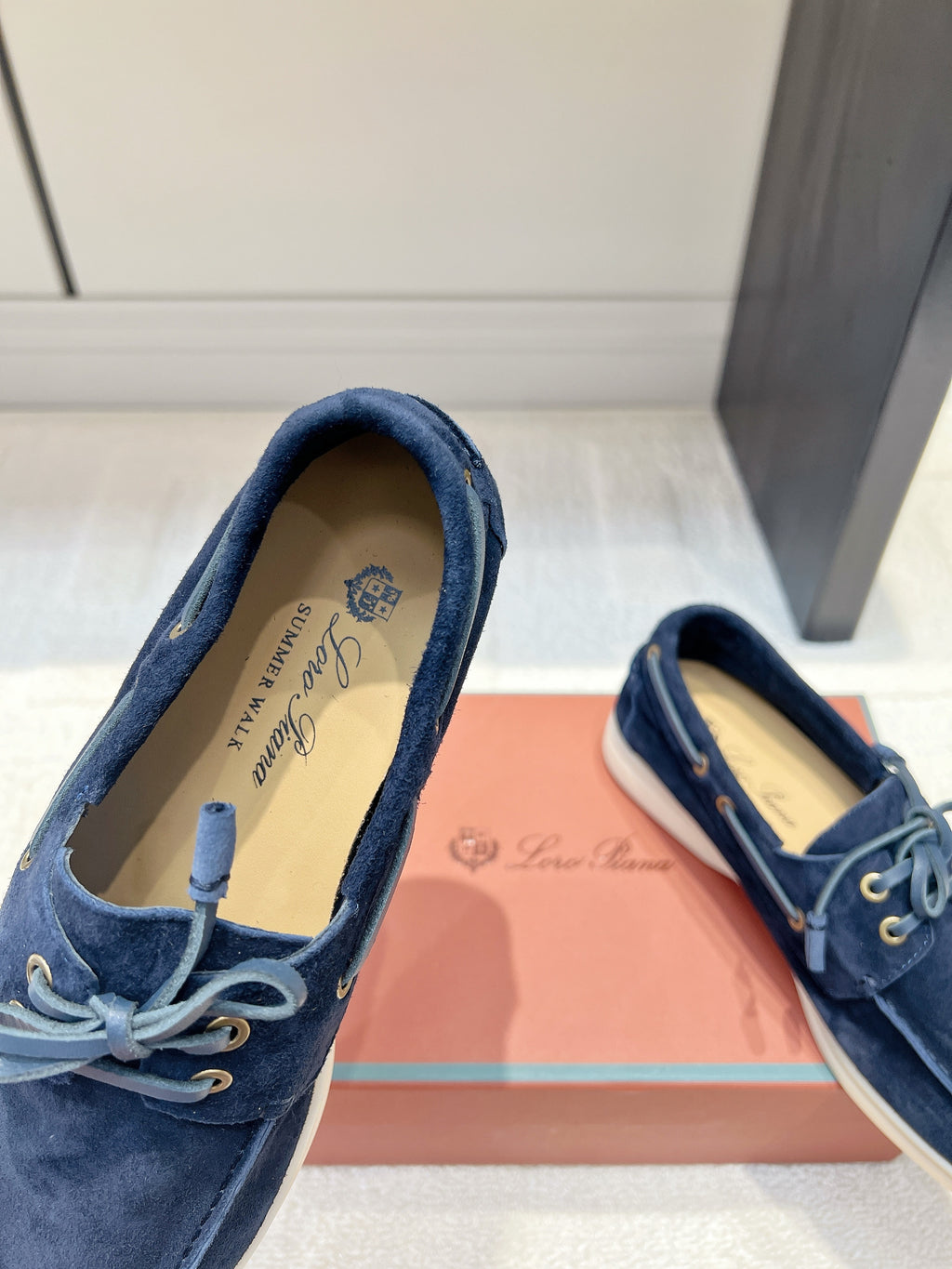 Classic Suede Boat Loafers – Casual Lace-Up Deck Shoes