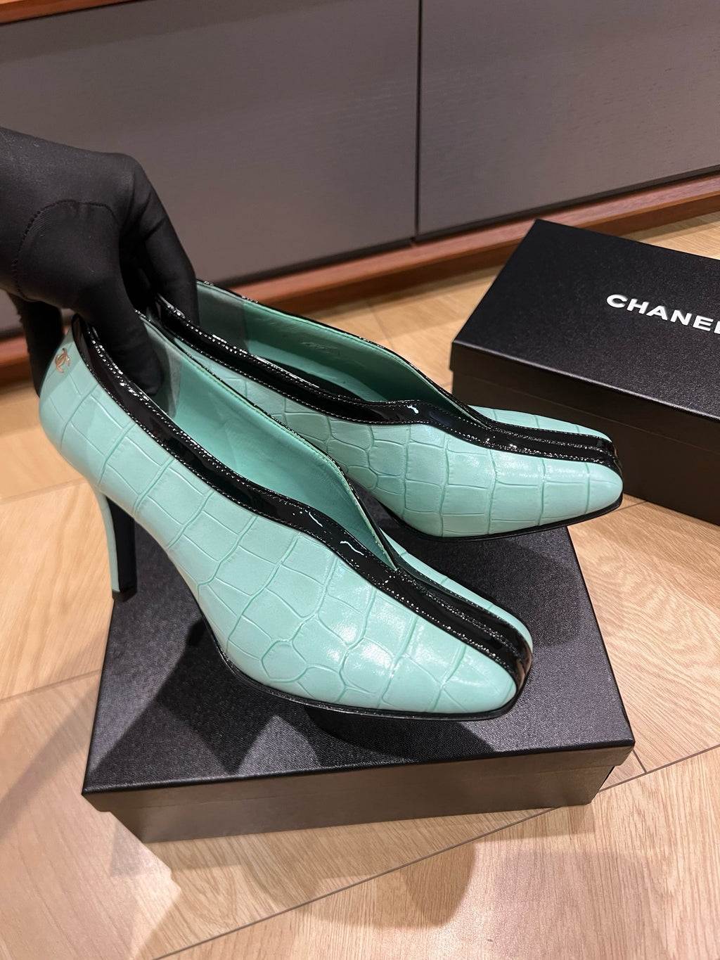 Lambskin & Patent Calfskin