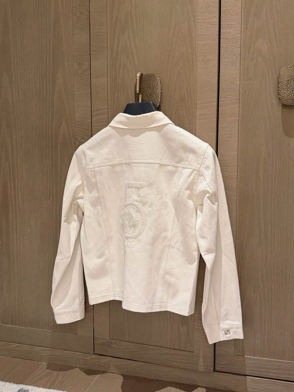 Ivory White Denim Jacket