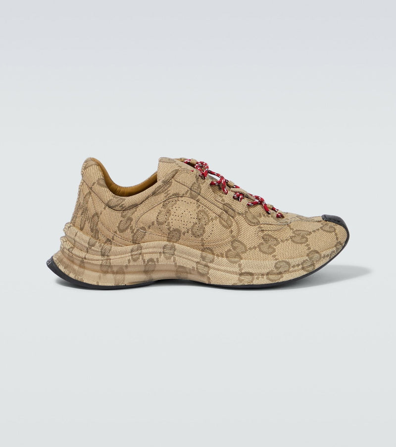 Run leather sneakers