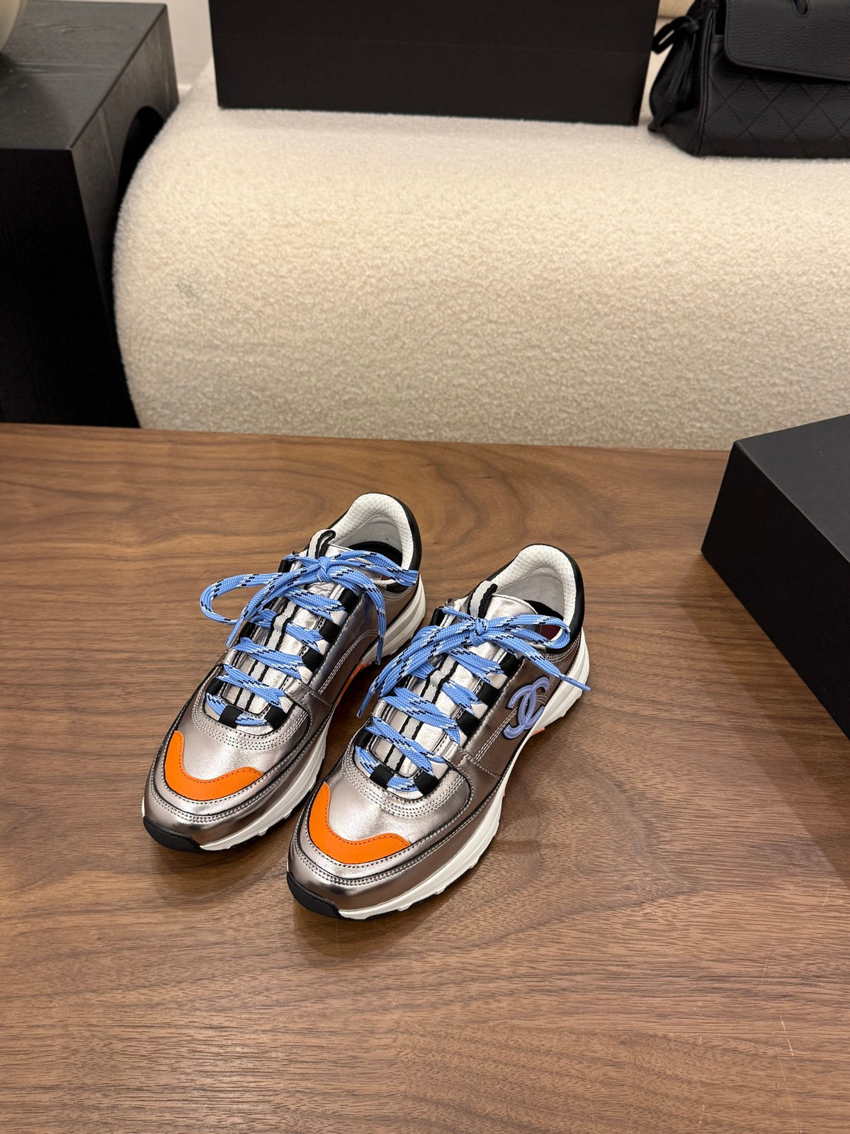 Trainers - Calfskin & suede calfskin