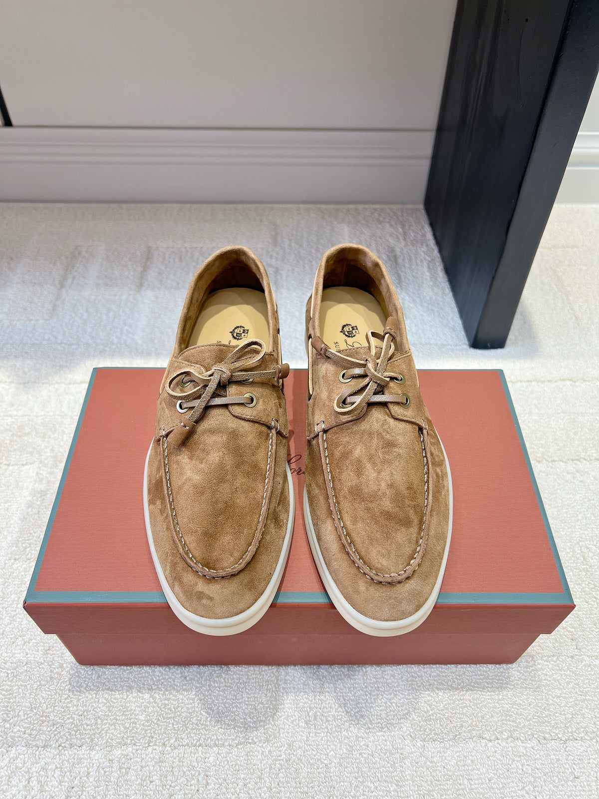 Classic Suede Boat Loafers – Casual Lace-Up Deck Shoes