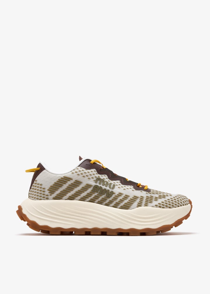 Technical fabric sneakers