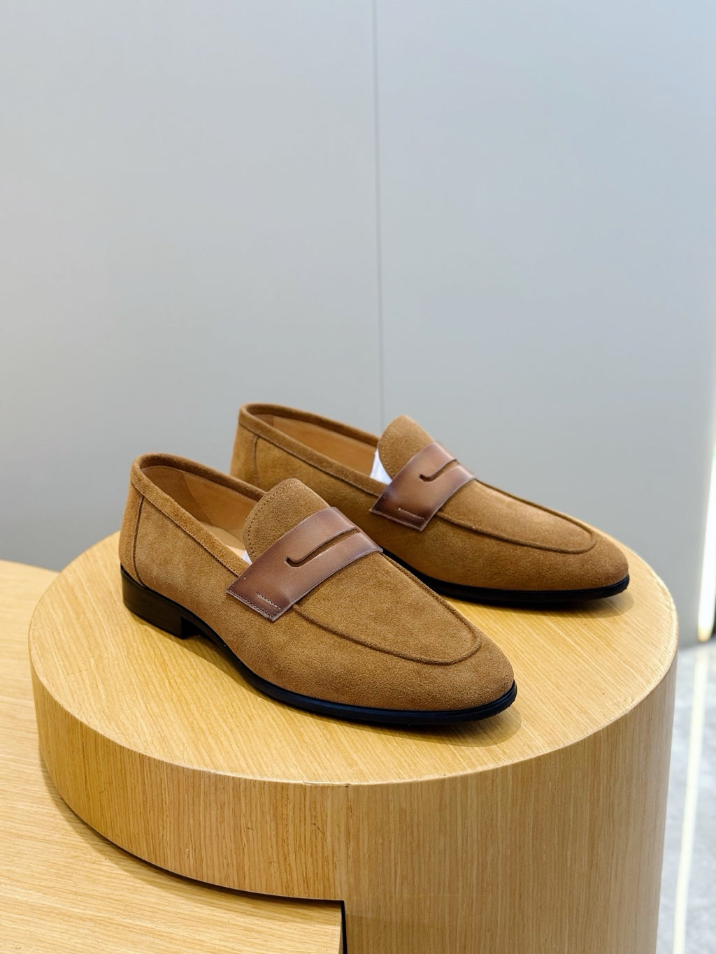 Suede Penny Loafers