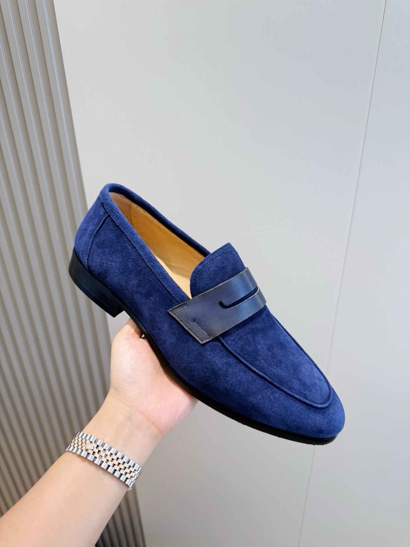 Suede Penny Loafers