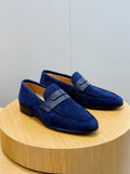 Suede Penny Loafers