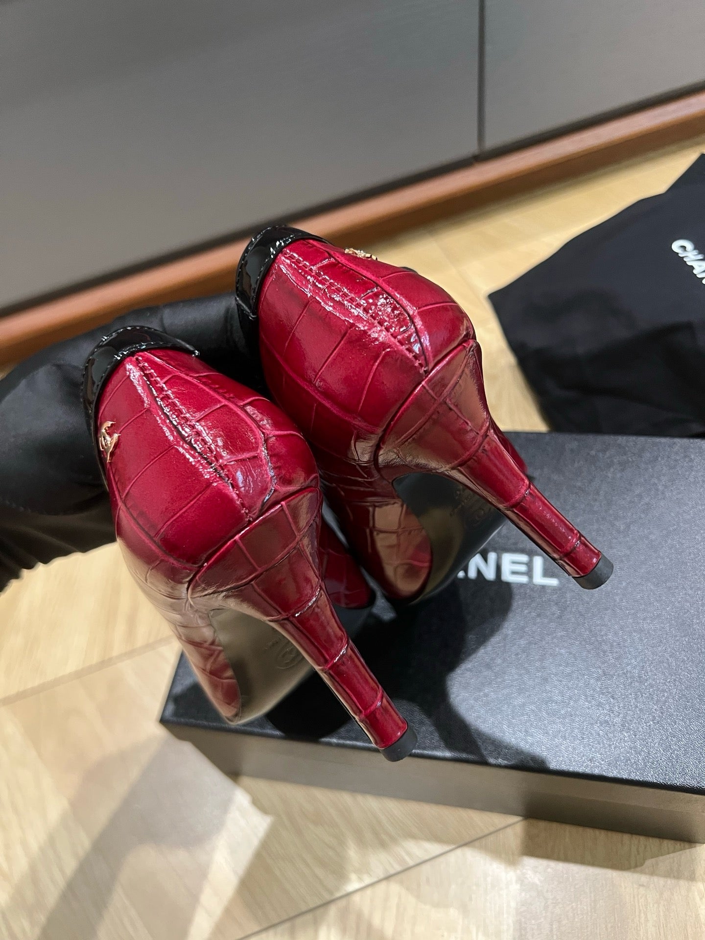 Lambskin & Patent Calfskin