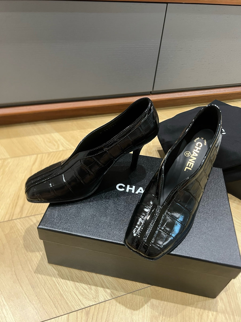 Lambskin & Patent Calfskin