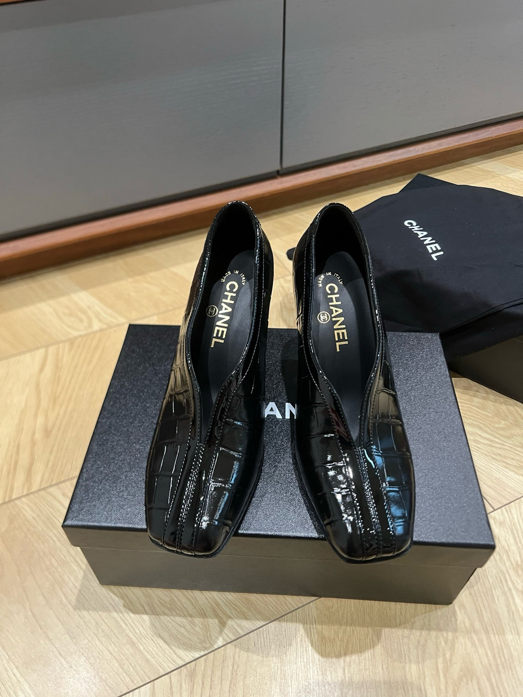 Lambskin & Patent Calfskin