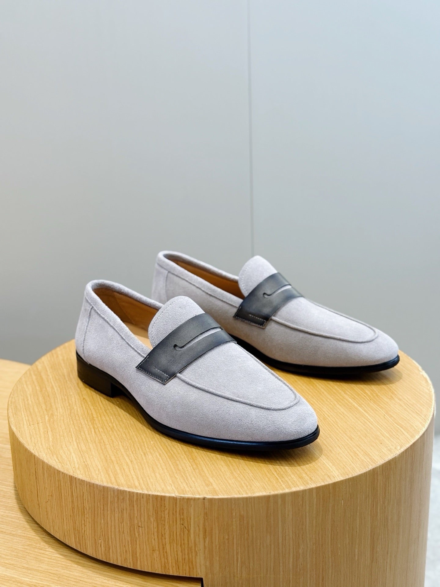 Suede Penny Loafers