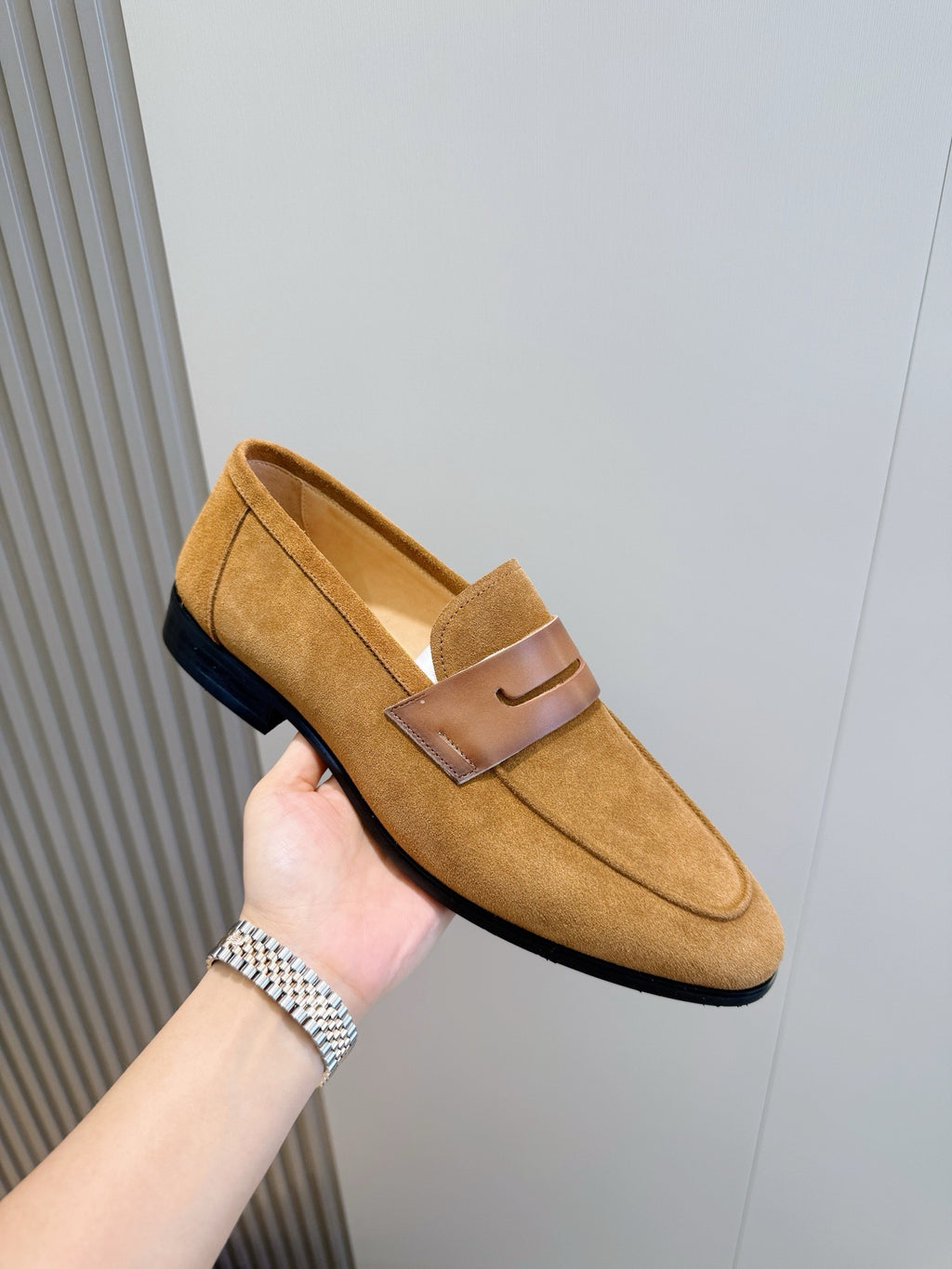 Suede Penny Loafers