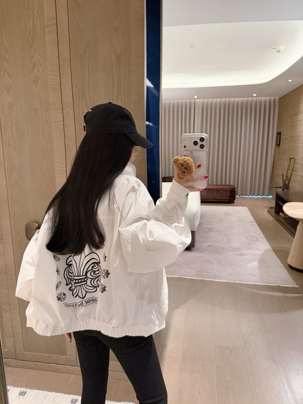 Embroidered Stand-Collar Jacket