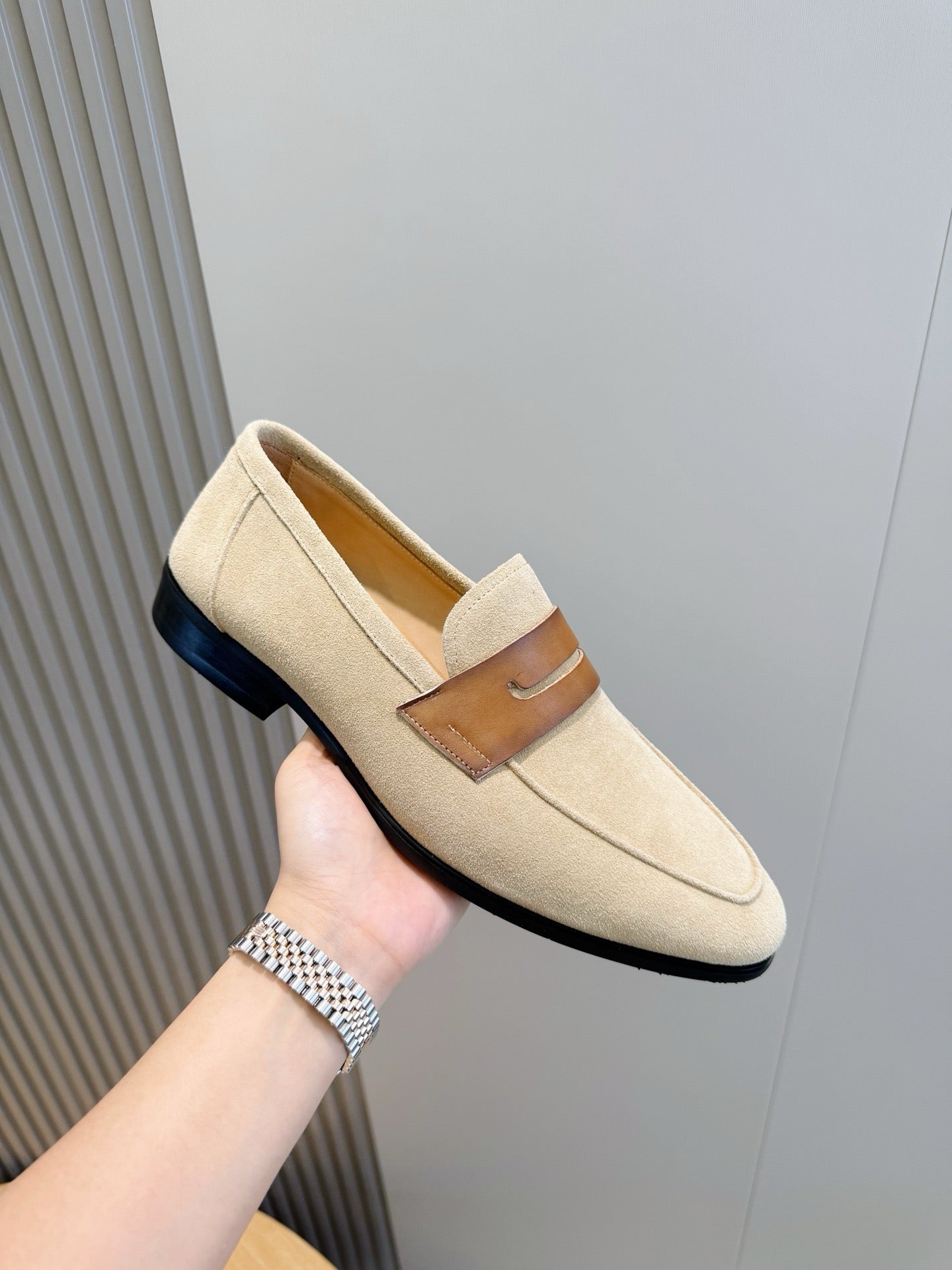Suede Penny Loafers