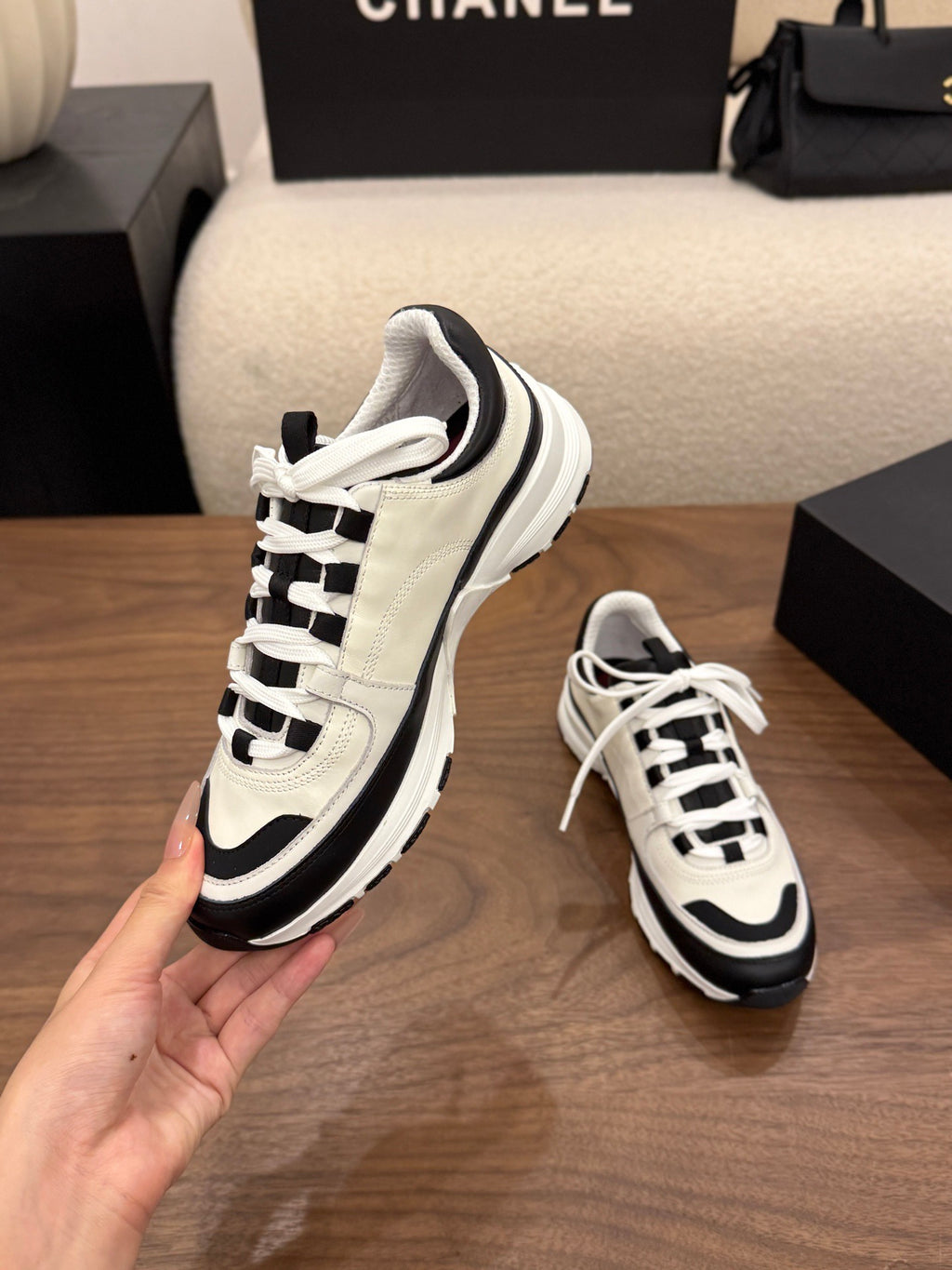 Trainers - Calfskin & suede calfskin