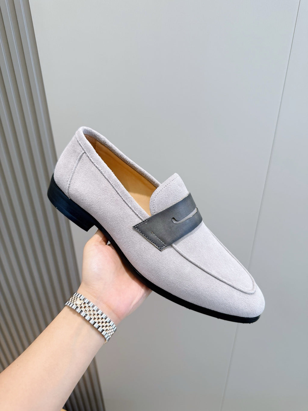 Suede Penny Loafers