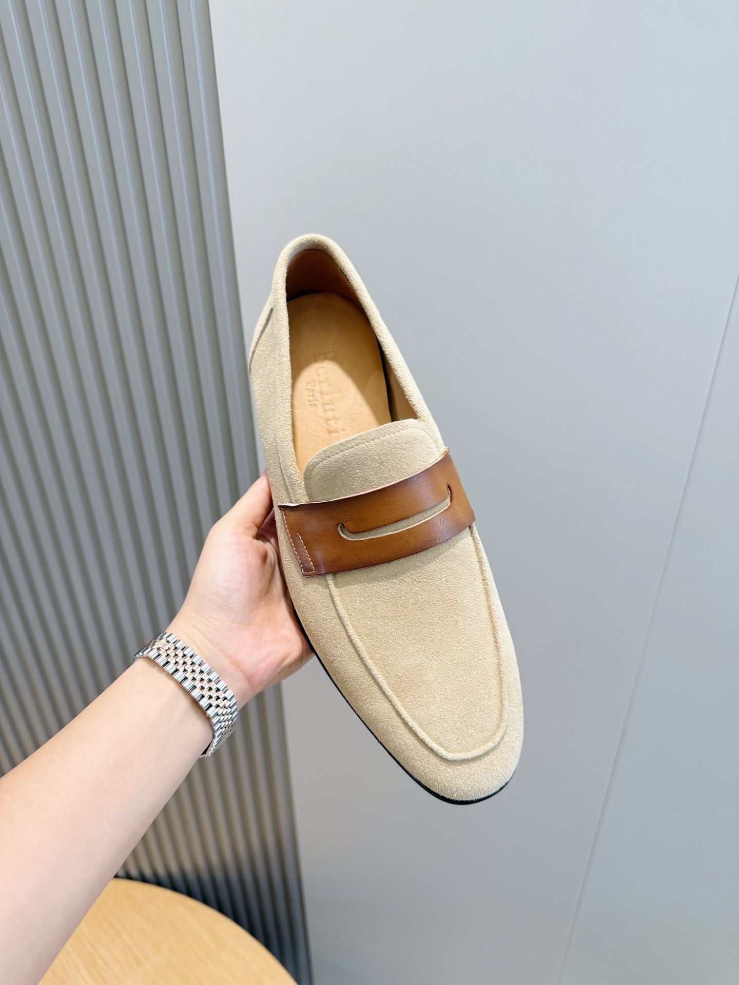 Suede Penny Loafers