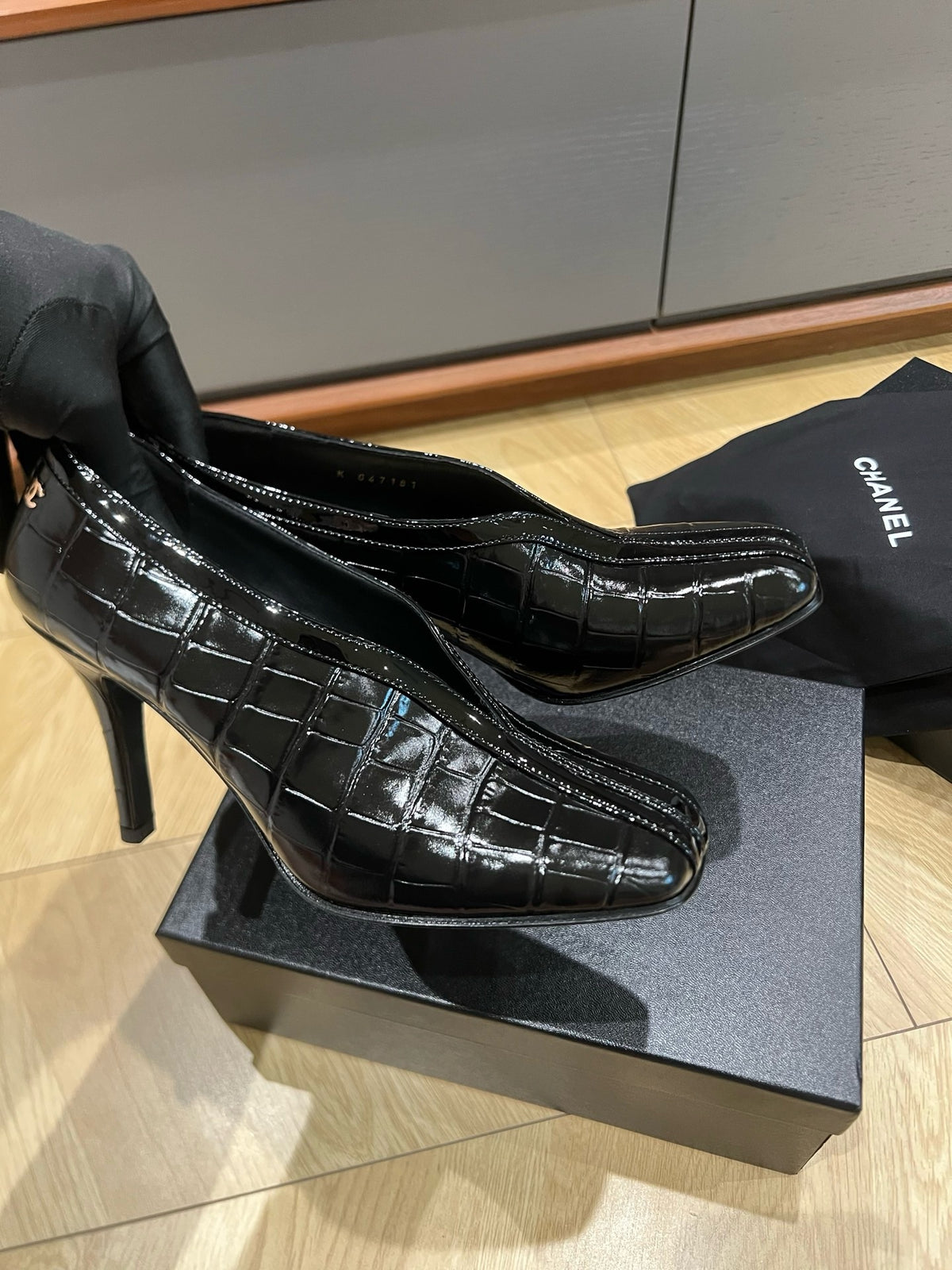 Lambskin & Patent Calfskin