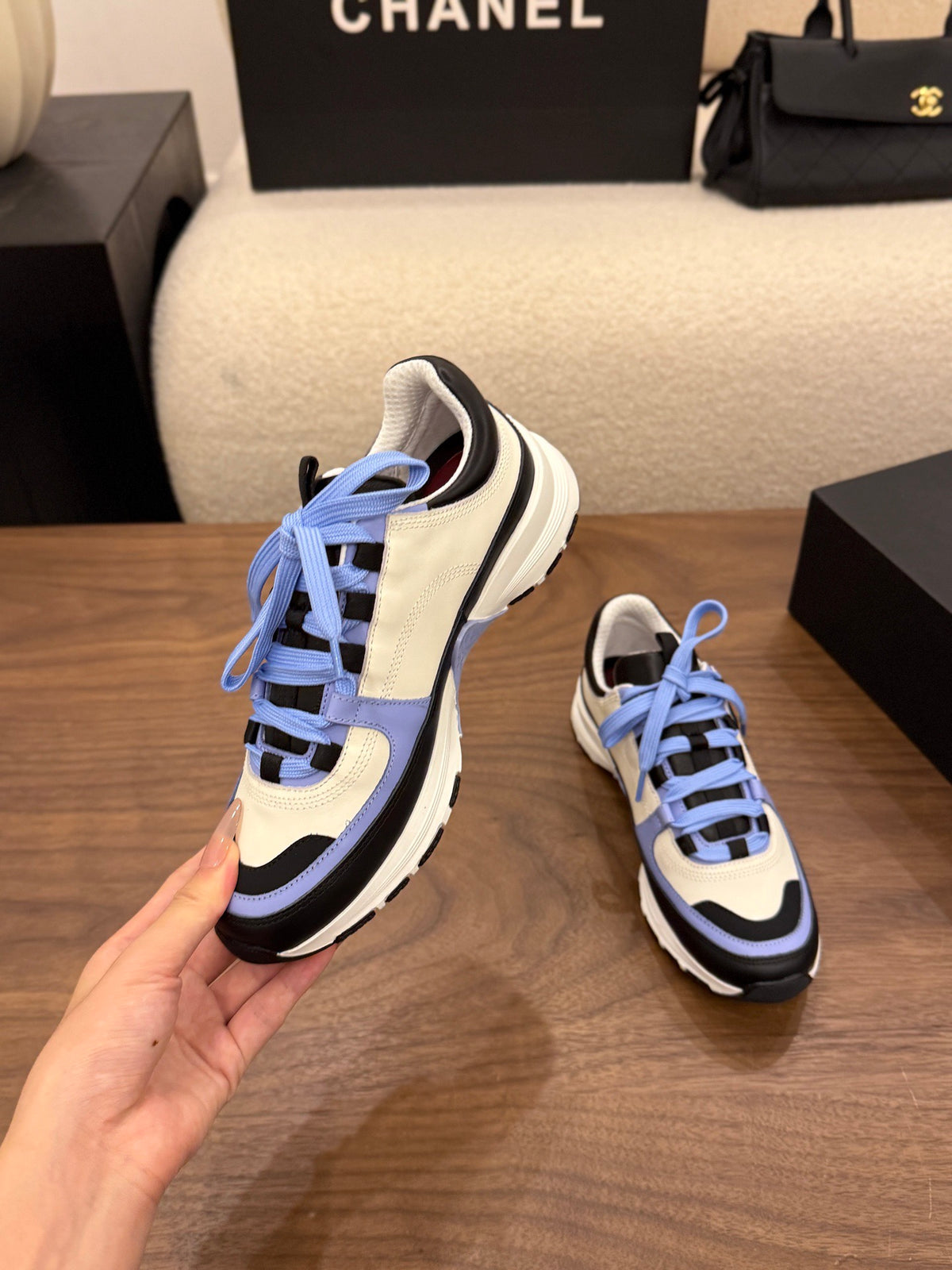 Trainers - Calfskin & suede calfskin