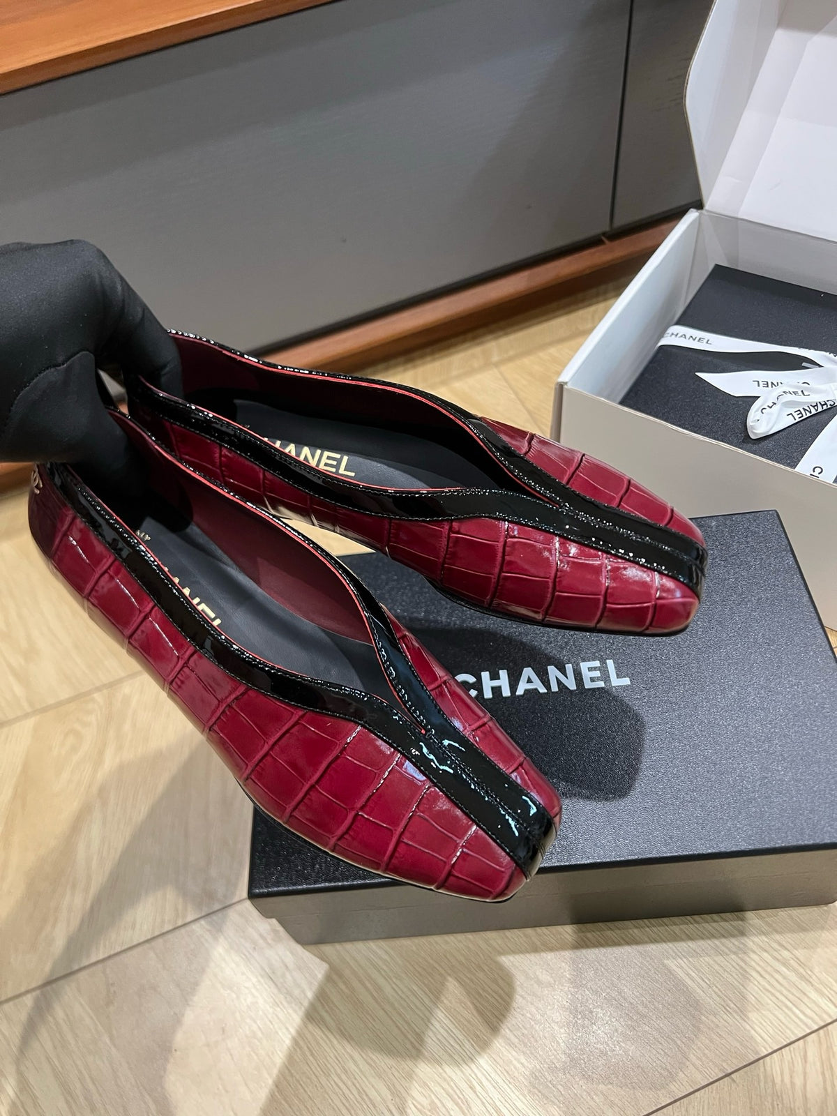 Lambskin & Patent Calfskin