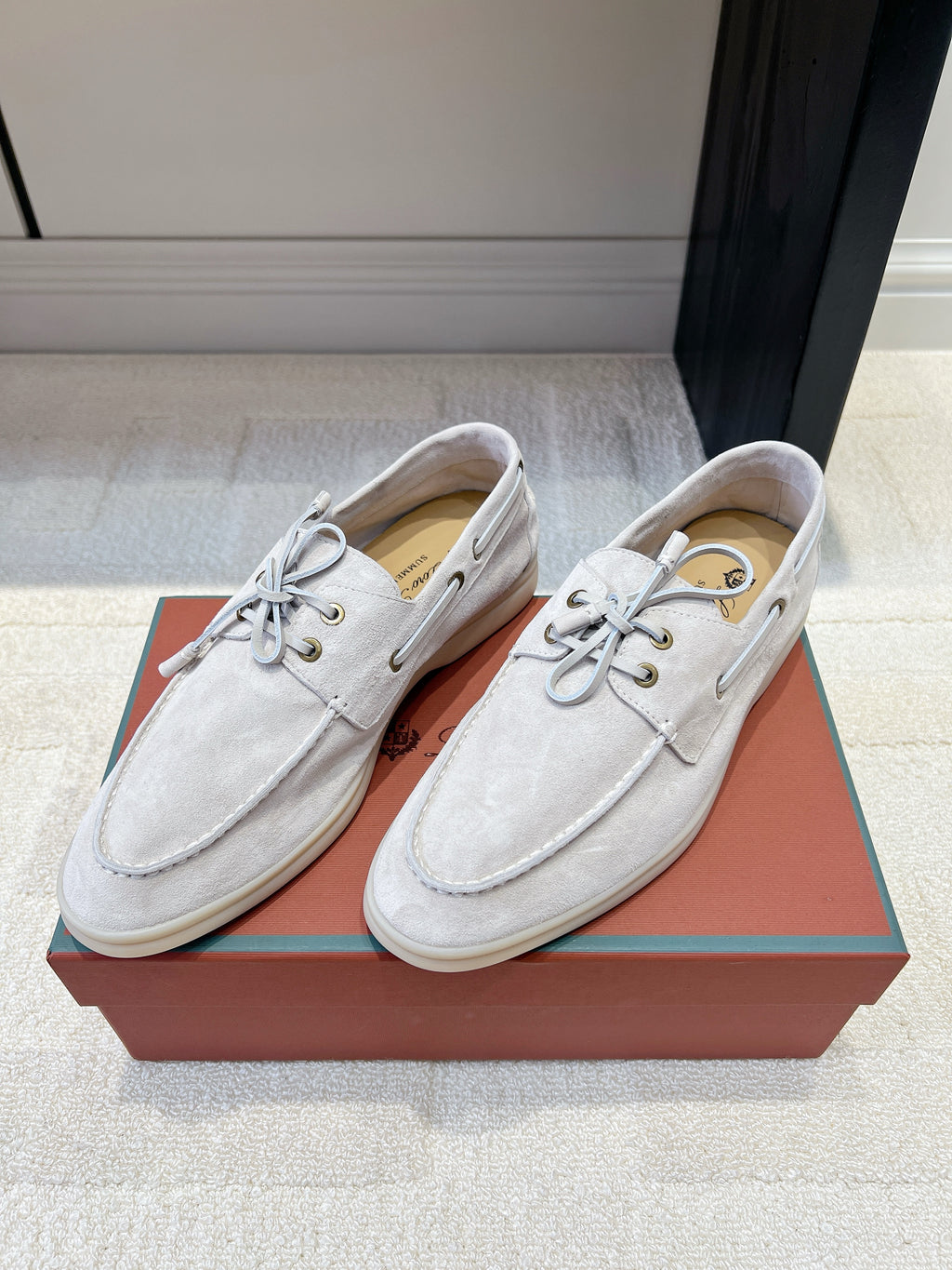 Classic Suede Boat Loafers – Casual Lace-Up Deck Shoes