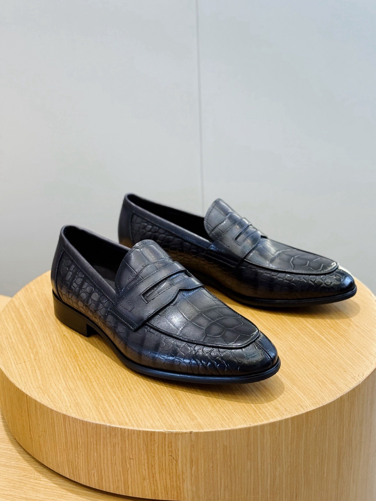 Suede Penny Loafers