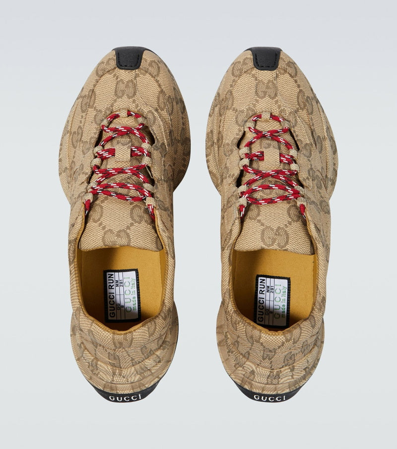 Run leather sneakers