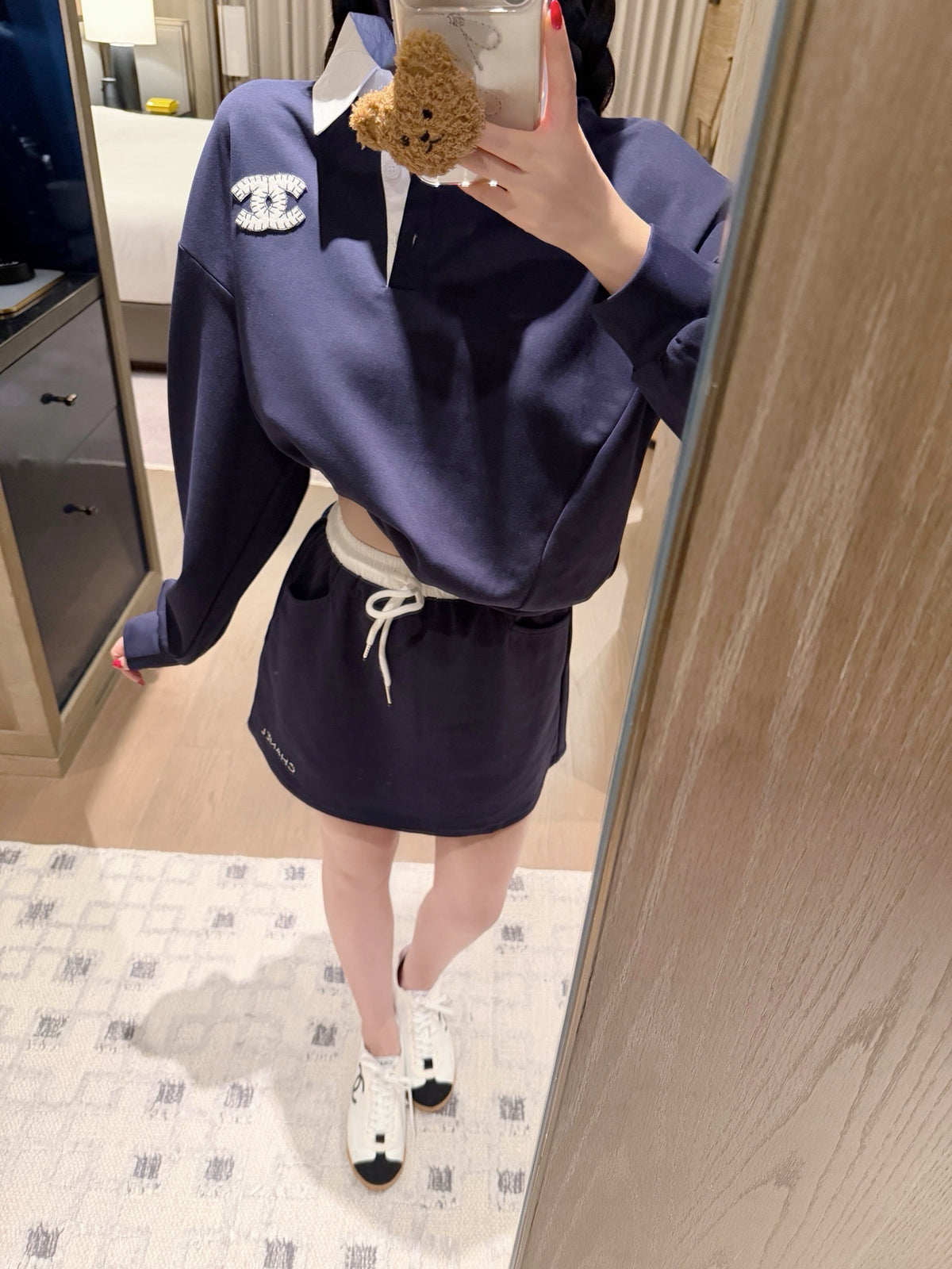 Chic Polo & Skirt Two-Piece Set