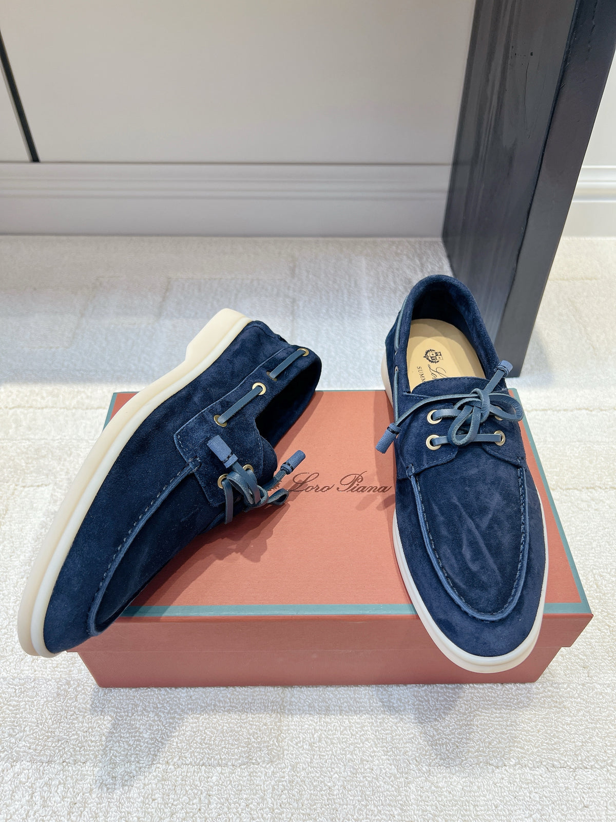Classic Suede Boat Loafers – Casual Lace-Up Deck Shoes