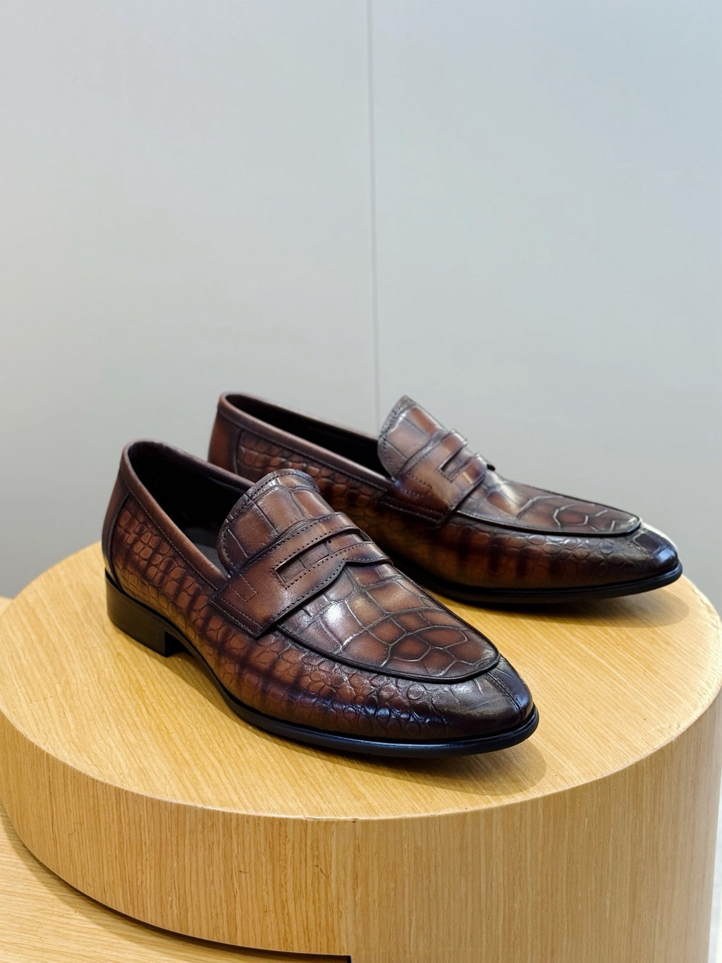 Suede Penny Loafers