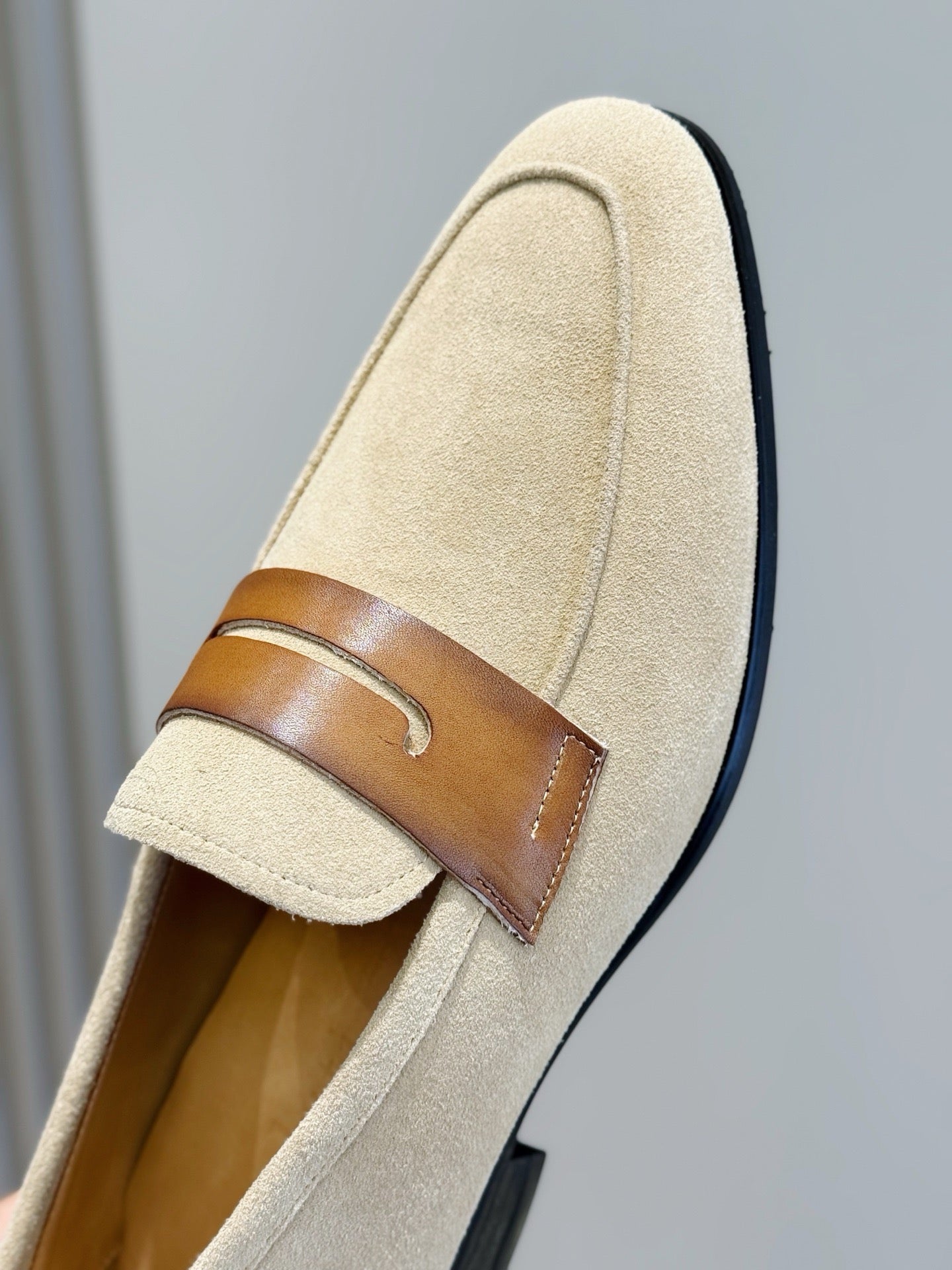 Suede Penny Loafers