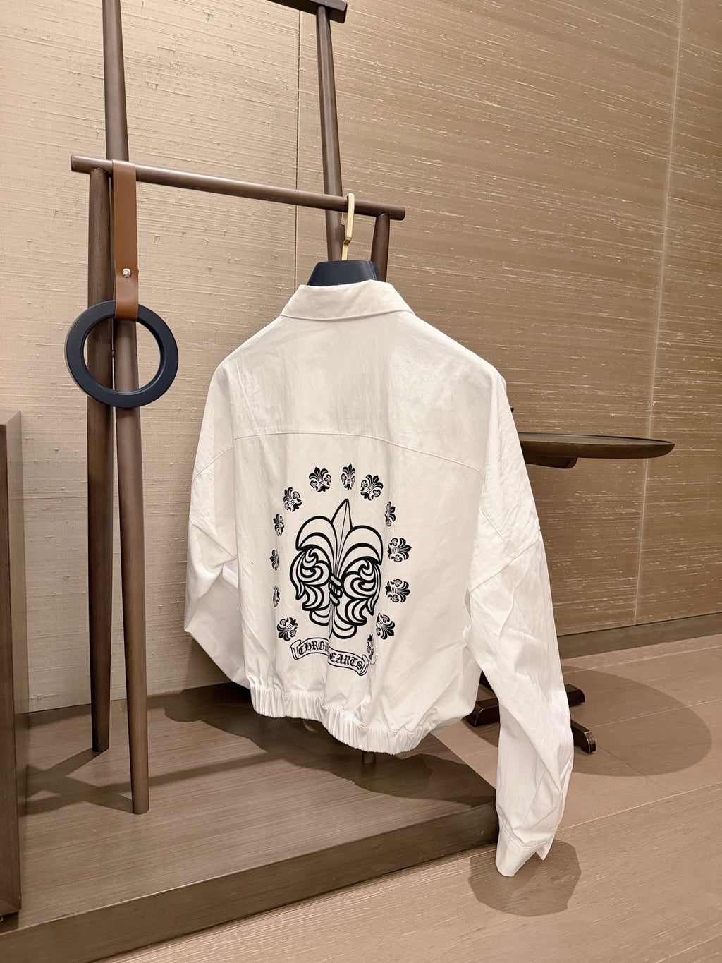 Embroidered Stand-Collar Jacket