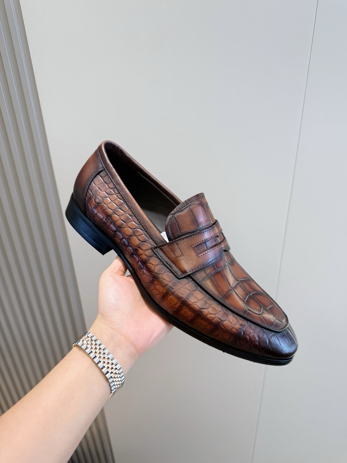Suede Penny Loafers