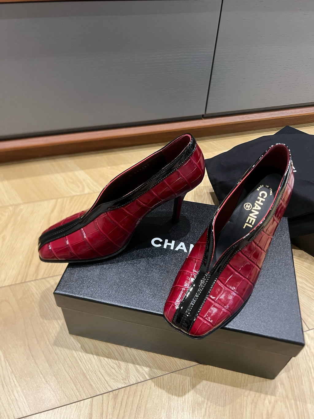 Lambskin & Patent Calfskin