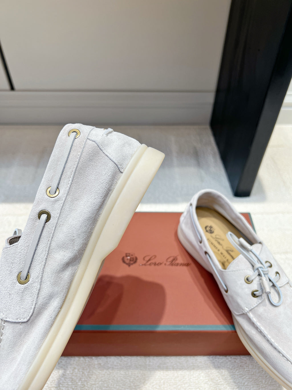 Classic Suede Boat Loafers – Casual Lace-Up Deck Shoes