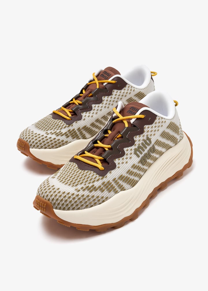 Technical fabric sneakers