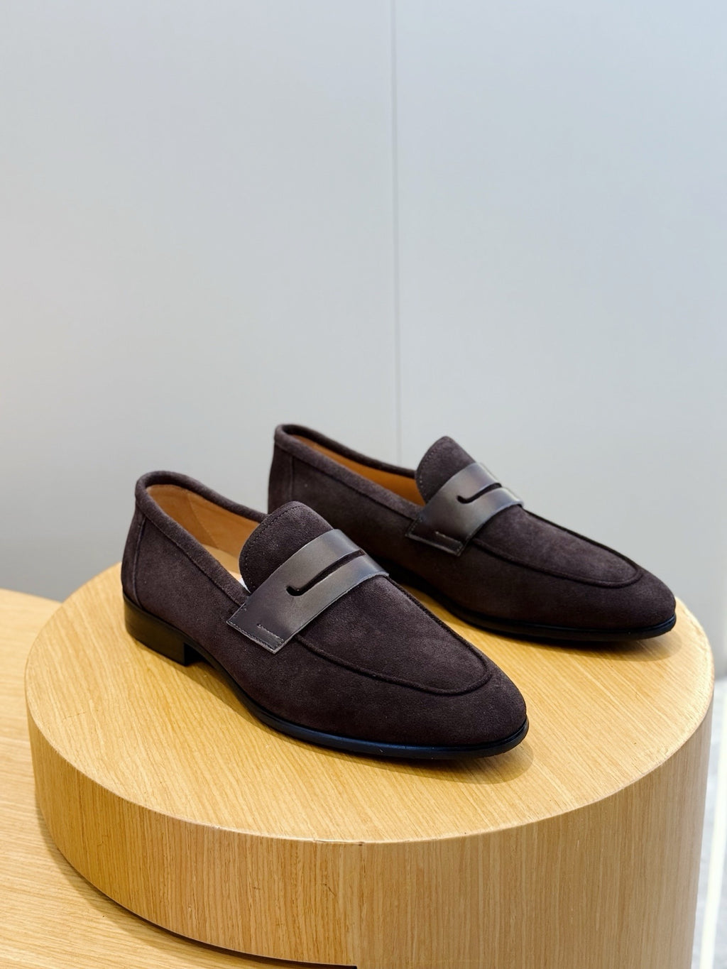 Suede Penny Loafers