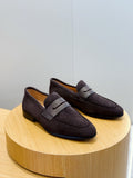 Suede Penny Loafers