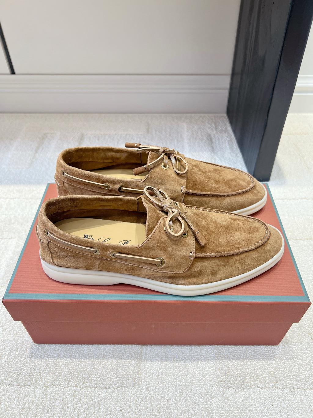 Classic Suede Boat Loafers – Casual Lace-Up Deck Shoes