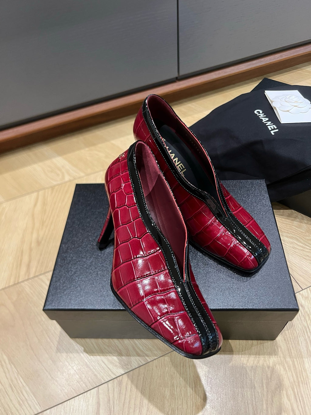 Lambskin & Patent Calfskin