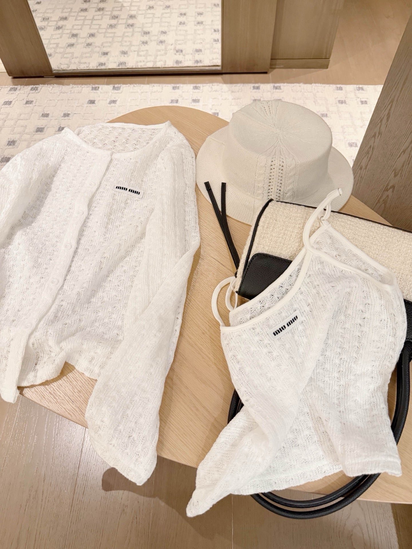 Sheer Lace Knit Layering Top