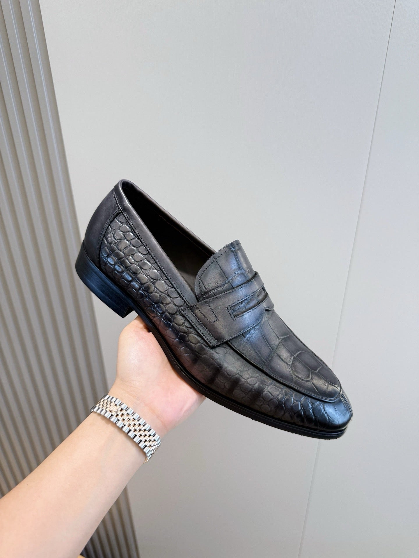 Suede Penny Loafers