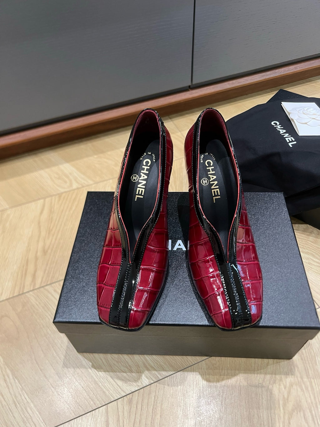 Lambskin & Patent Calfskin