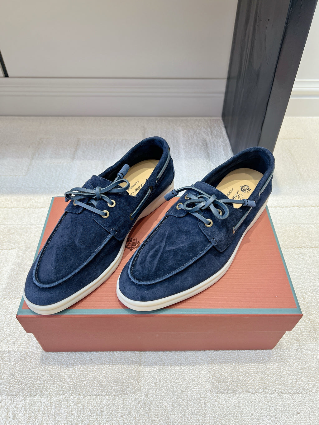 Classic Suede Boat Loafers – Casual Lace-Up Deck Shoes