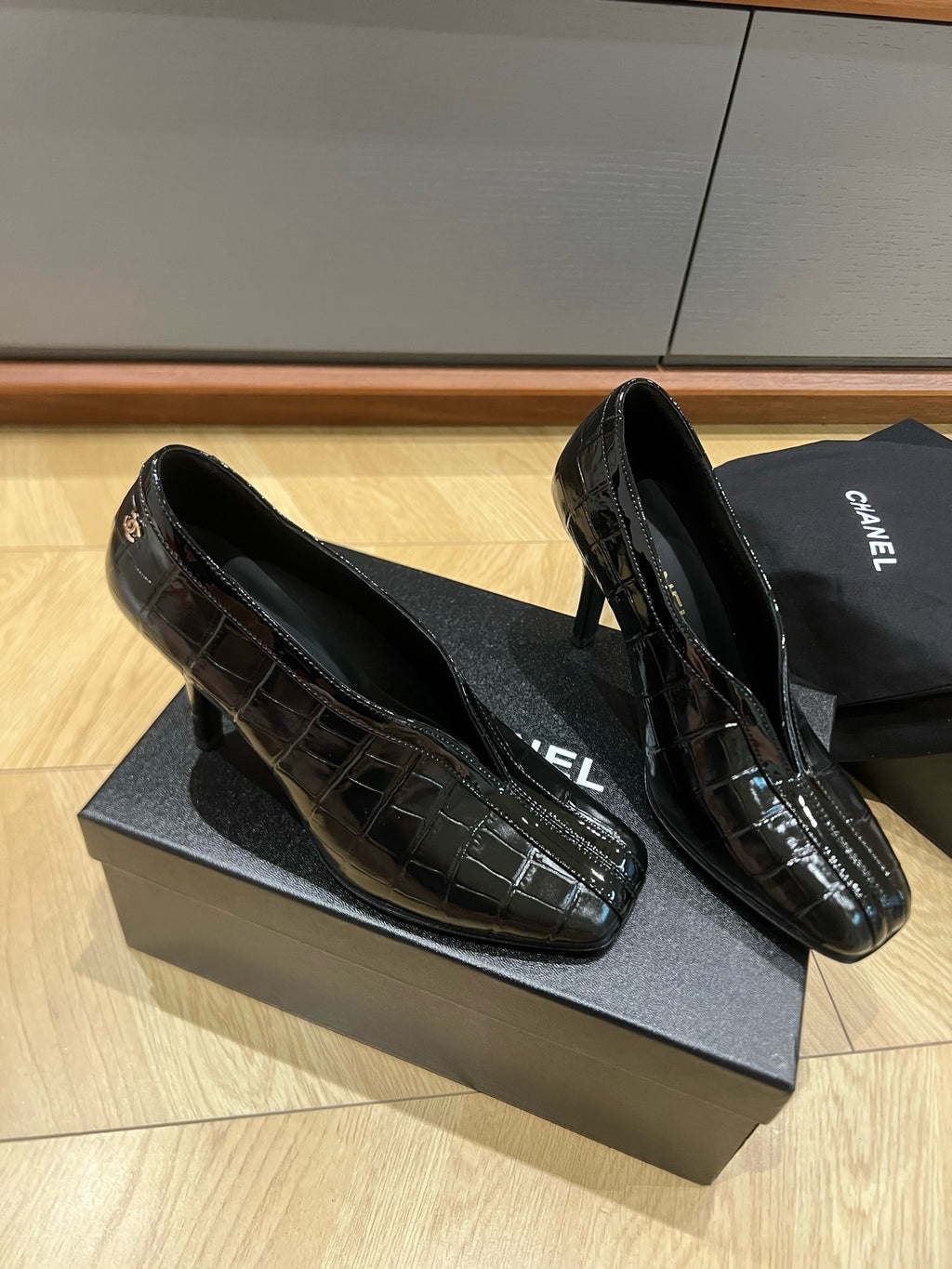 Lambskin & Patent Calfskin