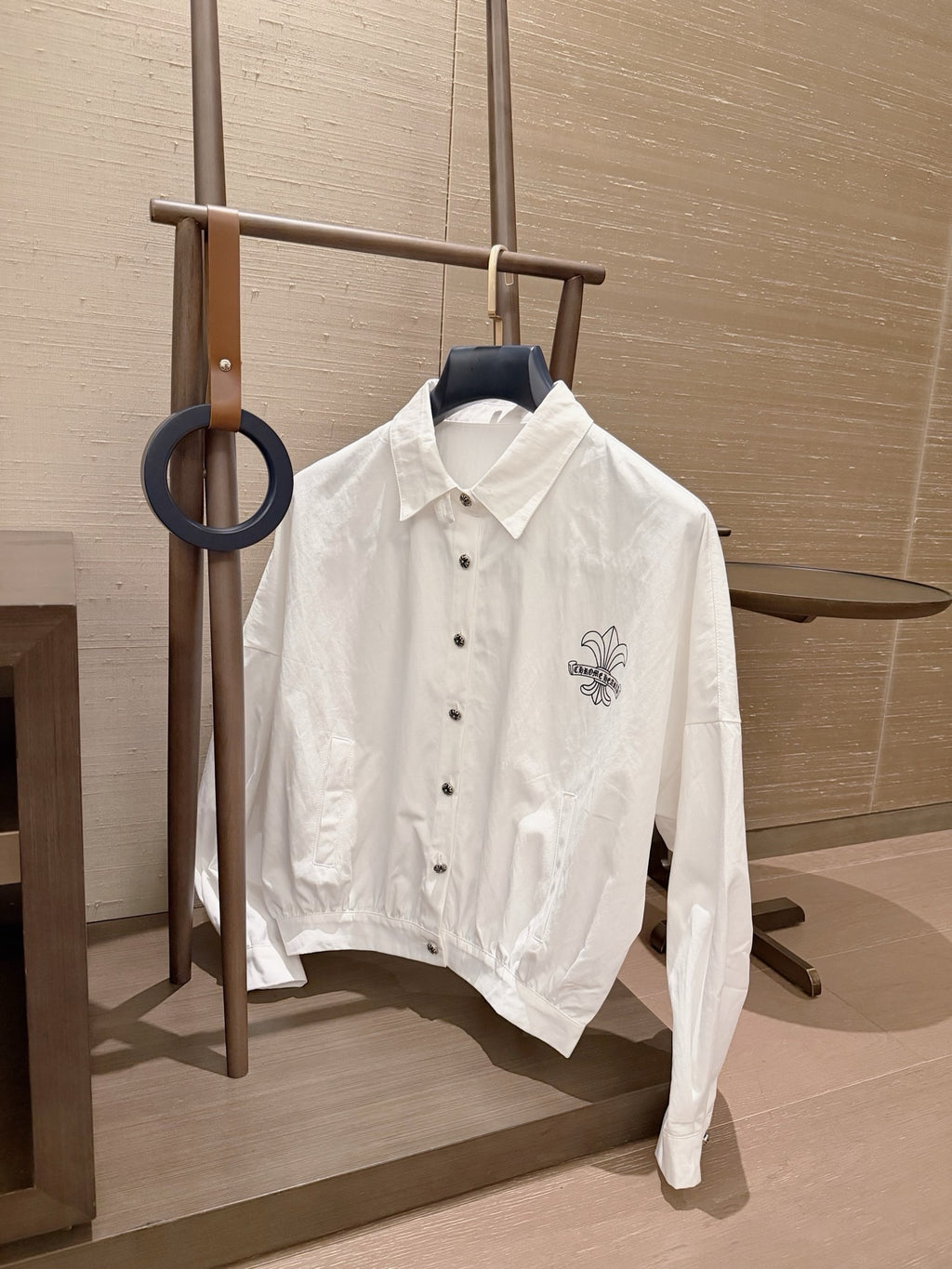 Embroidered Stand-Collar Jacket