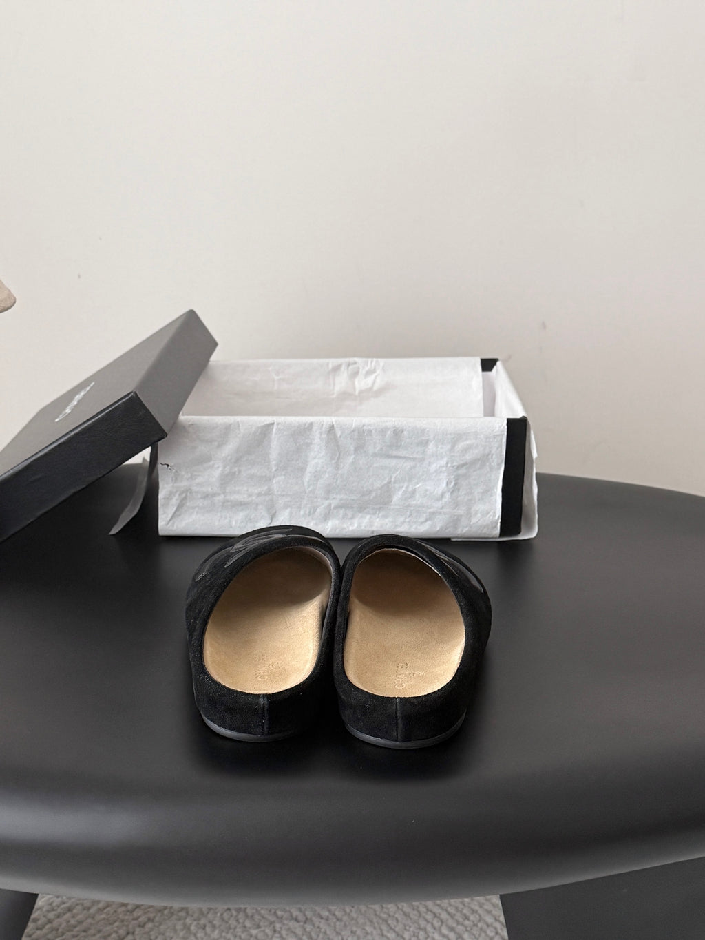 Suede Signature Slip-On Mules – Taupe