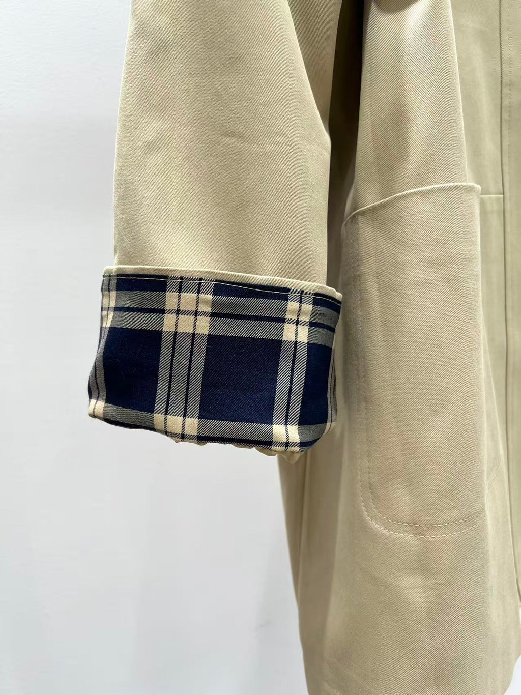 Corduroy-collar utility jacket