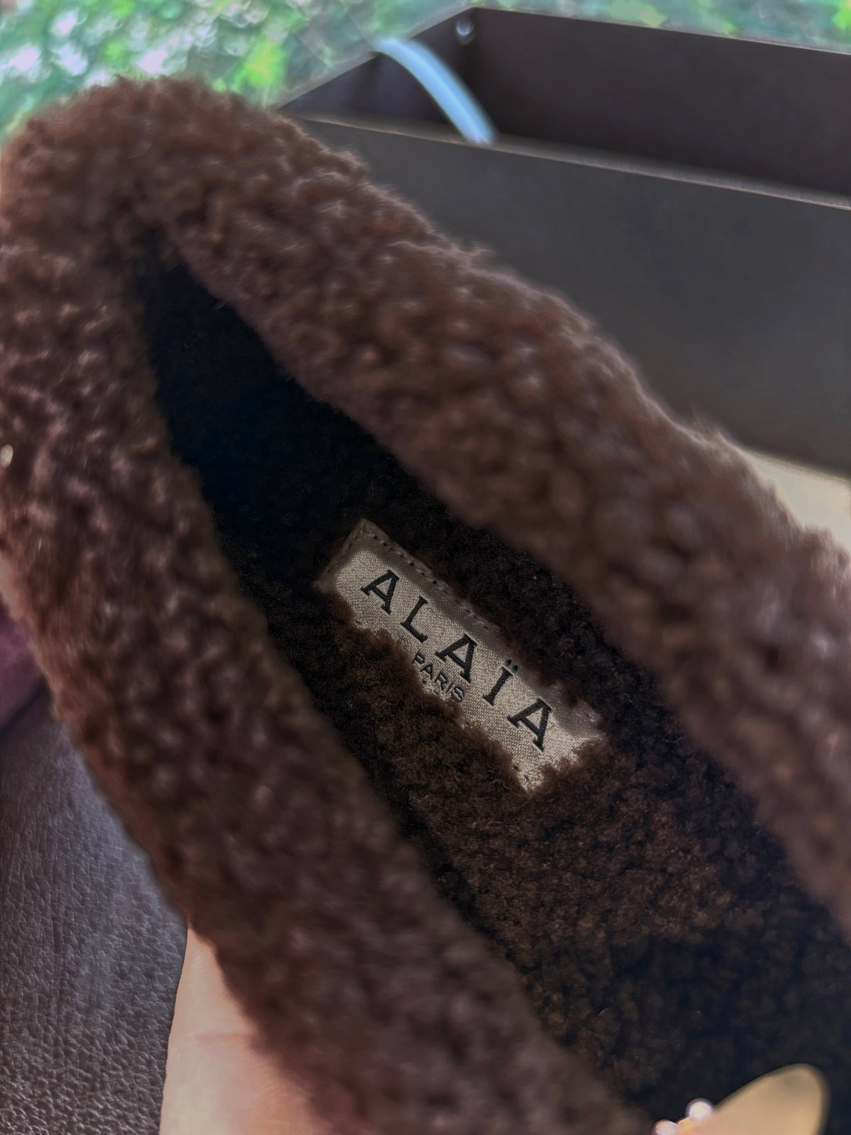BALLET FLATS IN MERINO SHEARLING