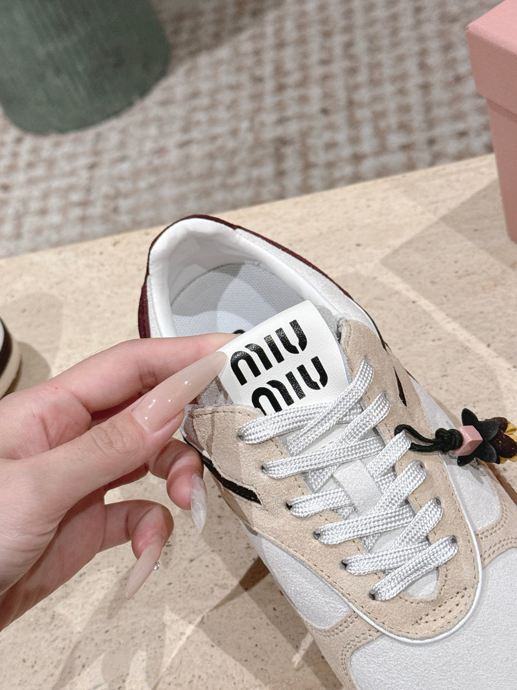 suede and shearling sneakers
